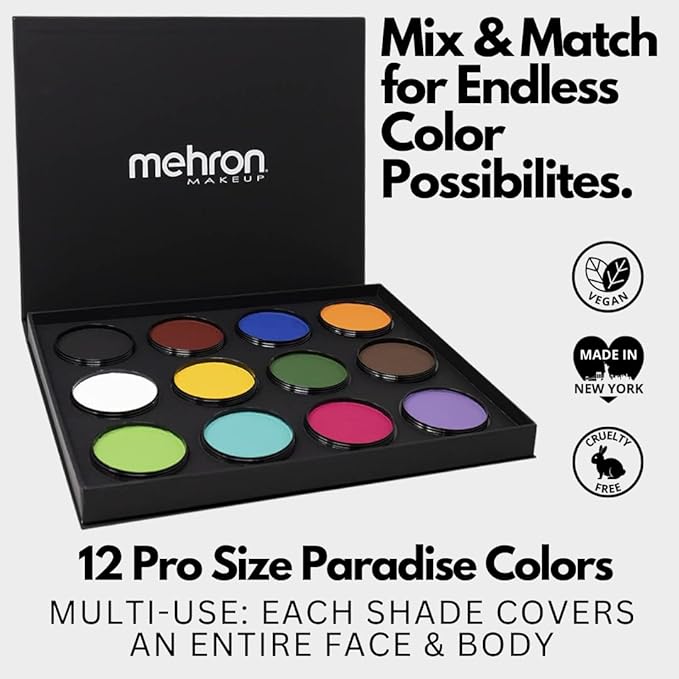 Mehron Makeup Paradise Makeup AQ ProPalette - 12