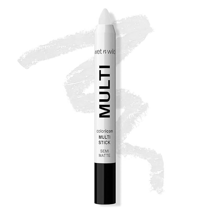 wet n wild Color Icon Cream Eyeliner Eyeshadow Multi-Stick, Moisturizing, Nourishing Velvety Cream-to-Powder Buildable & Blendable Formula, Cruelty-Free & Vegan - White Pearl