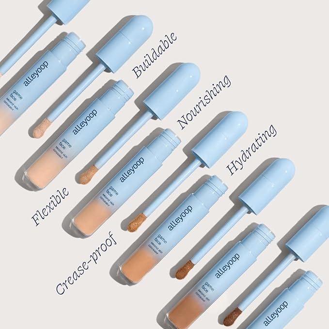 Alleyoop Game Face Concealer Makeup, Lightweight to Medium