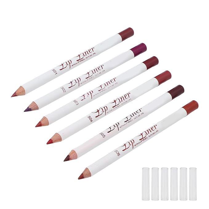 6pcs Lip Liner, Professional Waterproof Matte Long Lasting Long