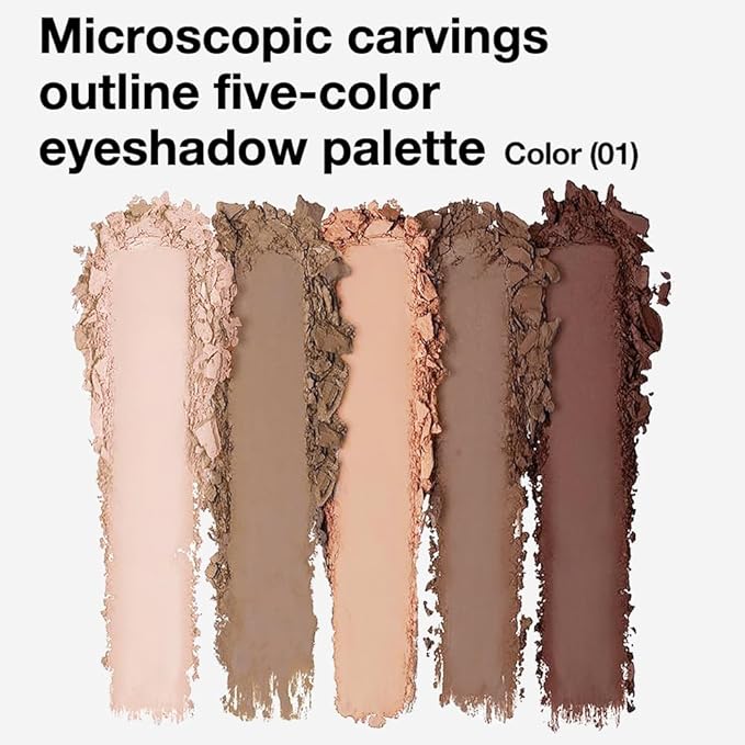 5 Colors Matte Eyeshadow Makeup Palette,Nude Pink Light Dark Brown Taupe Highly Pigmented Natural Neutral Eye Shadow Palette,Long Lasting Waterproof Naturing-Looking Women Girls Eye Shadow,Blendable