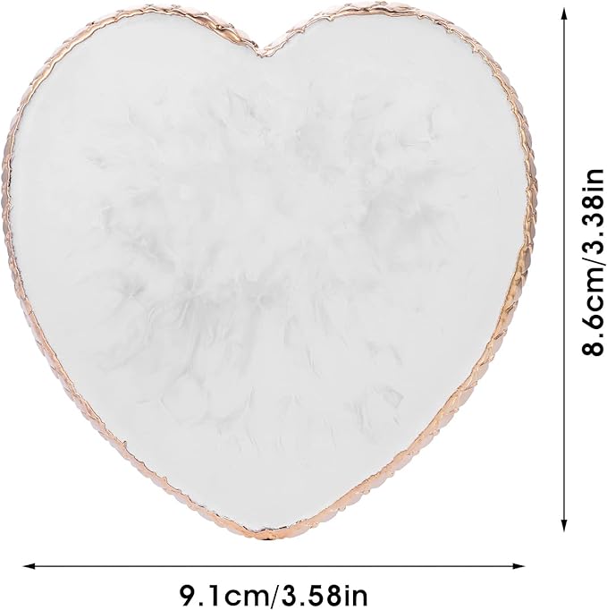 Resin Nail Art Palette Gold Edge Nail Holder