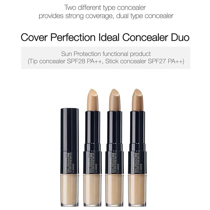 THESAEM Cover Perfection Ideal Concealer Duo (#1 Clear Crease-Proof Concealer