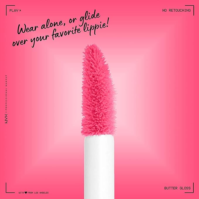 NYX PROFESSIONAL MAKEUP Butter Gloss, Non-Sticky Lip Gloss - Peaches & Cream (Pink Coral)
