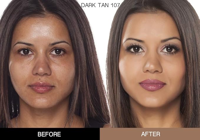 Bellaterra Cosmetics BB Cream - Tinted Moisturizer, Mineral Foundation Makeup, Dark 107 | Skin Perfector, 1.69 oz