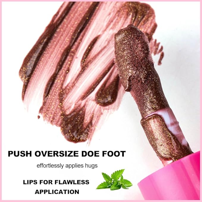 Reddish Orange Lip Gloss Lip Plumper Gloss Glitter Tinted Plumping Lip Gloss For Women Hydrating Long Lasting Shimmer Moisturizing Glossy Non Sticky lip gloss (03# Super-neutral)