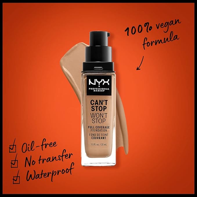 NYX PROFESSIONAL MAKEUP Can't Stop Won't Stop Foundation, Neutral Buff