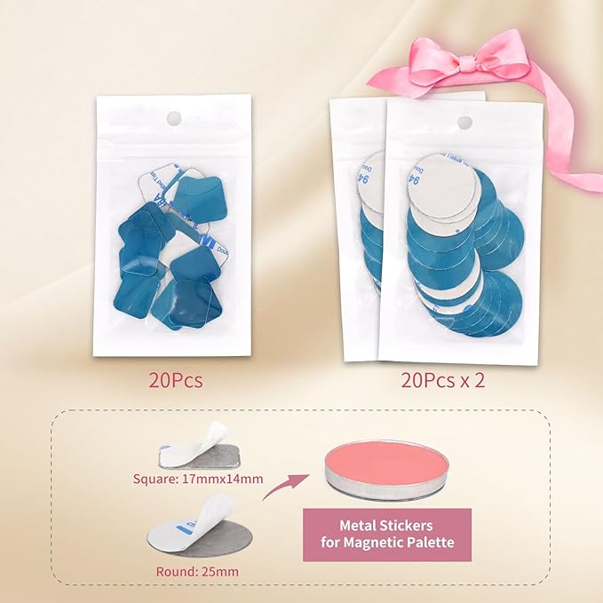 AJLTPA Magnetic Makeup Palette with Frosted Clear Top,