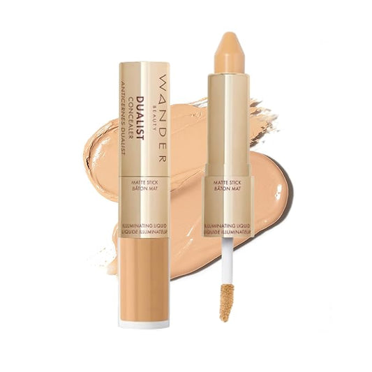 Wander Beauty Dualist Matte and Illuminating Concealer Makeup 0.28 fl oz