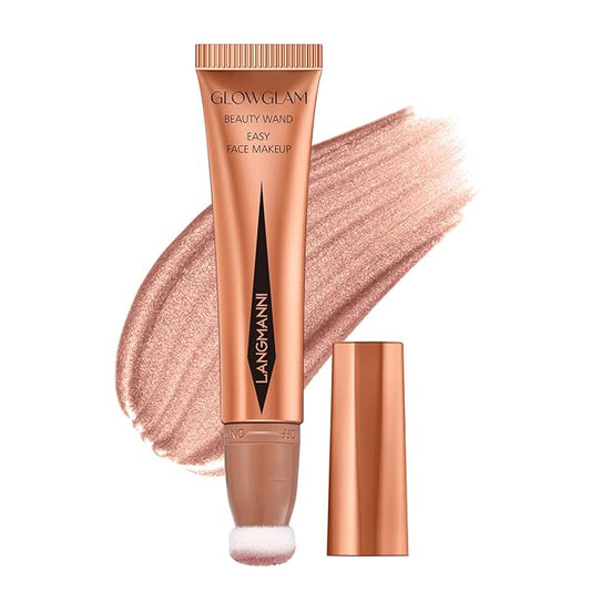 LANGMANNI Liquid Contour Beauty Wand, Face Concealer Contouring,Highlighter,Blusher (#06 Highlighter)