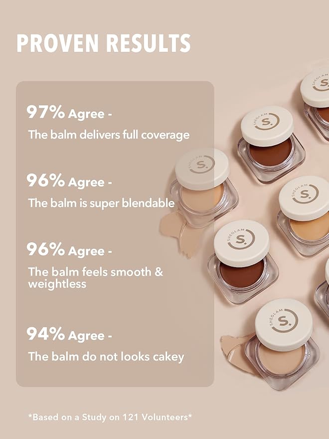 SHEGLAM Hydrating Cream Full Coverage Foundation Balm Long Warm Vanilla