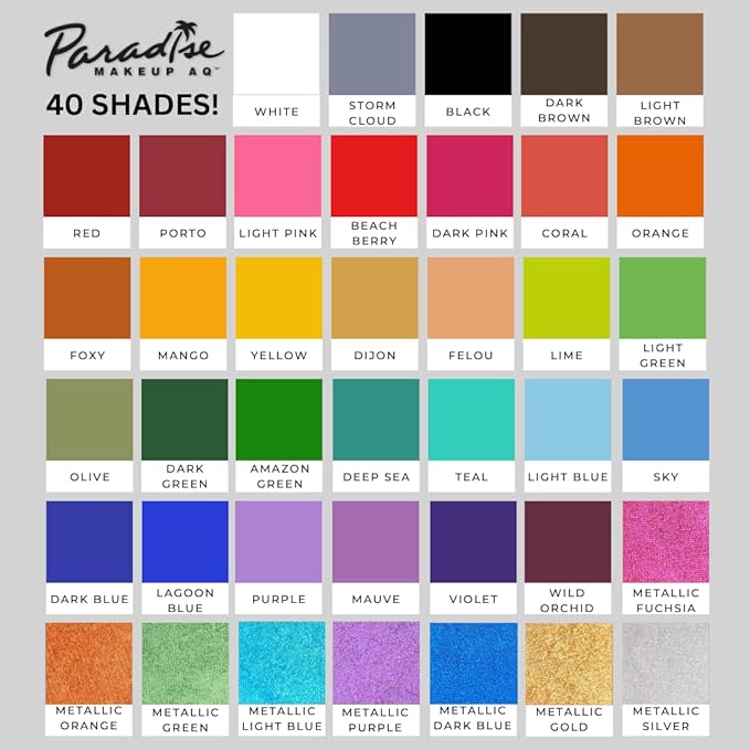 Mehron Makeup Paradise Makeup AQ Refill (.25 oz) 25 oz