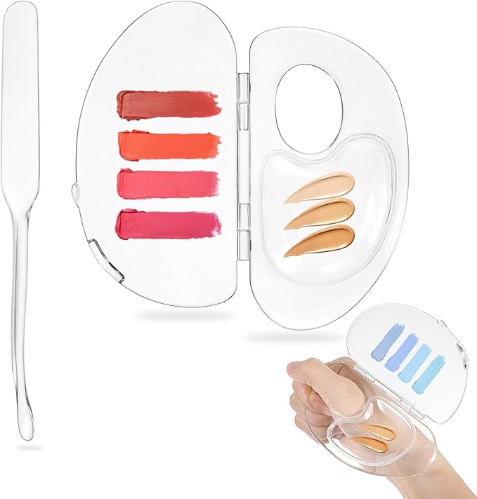 ASTER Clear Makeup Mixing Palette, Hand-Held Makeup Palette