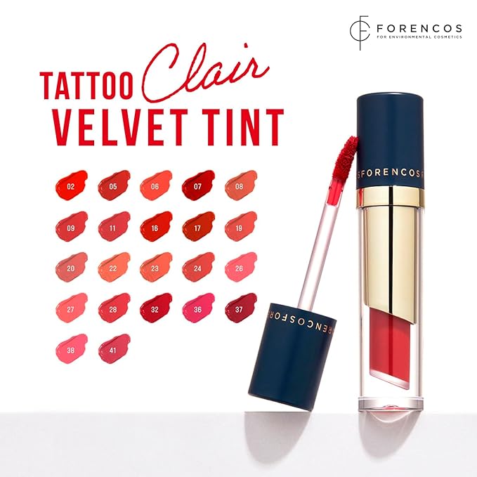 Tattoo Clair Velvet Lip Stain/Tint, Korean Long-Lasting, High Lip