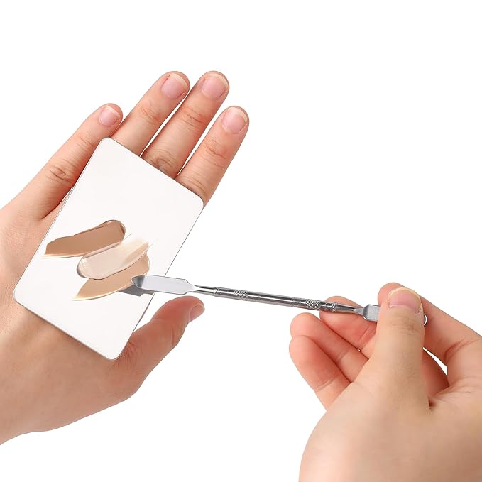 Beauty Spatula, Stainless Steel Makeup Spatula Korean Set