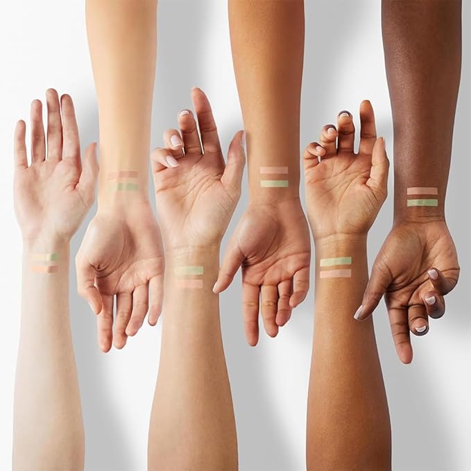 Kaely Dual-Ended Concealer Stick,Acne Dark Spot Corrector Makeup Brightener Waterproof,reen+Neutral 02 G