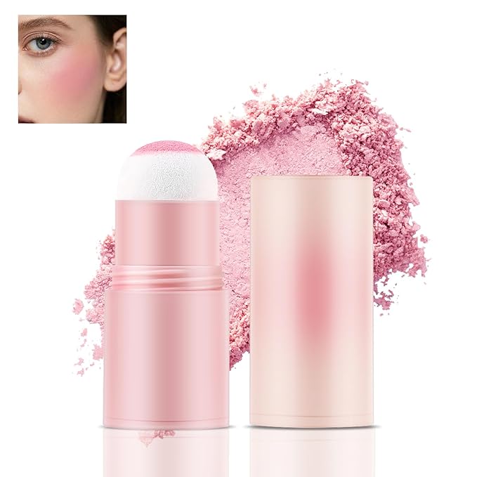 Boobeen Cream Blush Stick, Lightweight Buildable Blush Tint, 0.35 oz