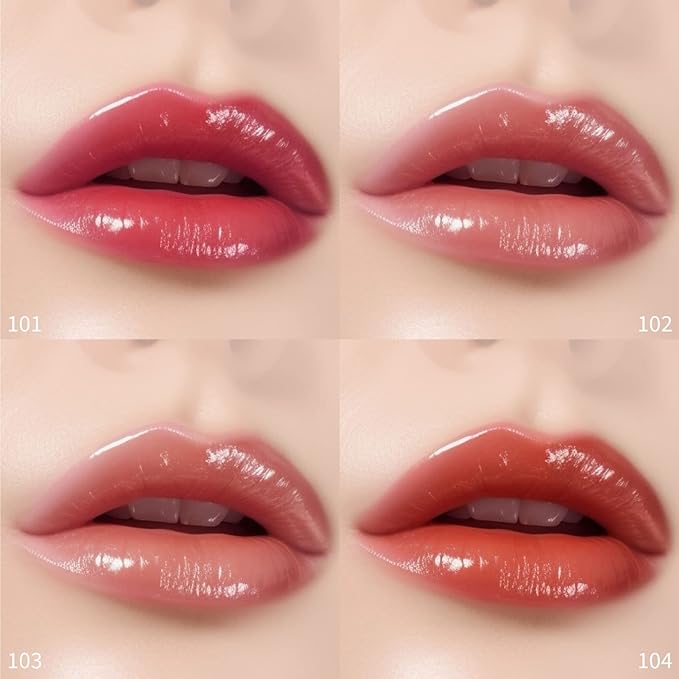 READY TO SHINE Fabulous Hydrating Lip Glow Oil/Lip Gloss-Clean Beauty #103 Nude Red, Nourishing Lightweight Natural Look, Enhances and Deeply Protects Lips, Cruelty Free, 0.14fl/oz.