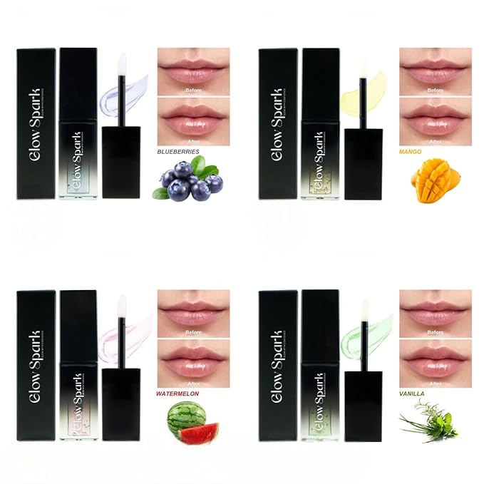 Lip Glow Oil for Radiant, Fuller Lips. Luxurious Hydration & All-Day Moisture for Lip Elegance (Cherry)