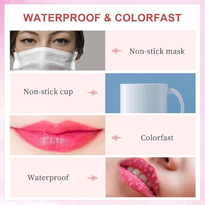 Color Changing Lipstick, 6-Colors Lip Stain Temperature Activated Vegan Formula, Magic Lipstick Long-Lasting, Nourishing, Cruelty-Free & Vegan #light blue