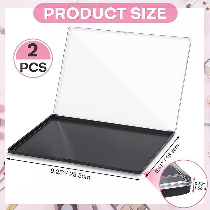 2PCS 9.25"x6.6" Large Empty Magnetic Makeup Palettes, Not