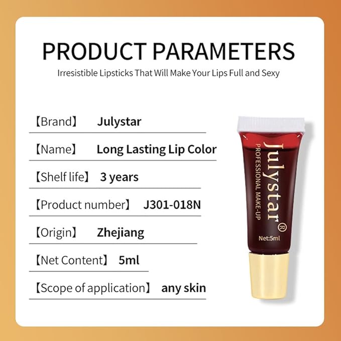Charm Kiss Lip Stain Peel Off，Peel-Off Lip Glaze，Tattoo Glaze，Tattoo