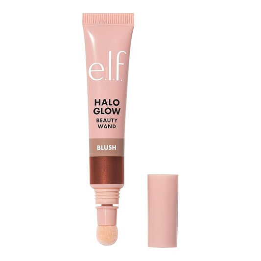 e.l.f. Halo Glow Blush Beauty Wand, Liquid Blush Wand For Radiant, Flushed Cheeks, Infused With Squalane, Vegan & Cruelty-free, You Go Cocoa