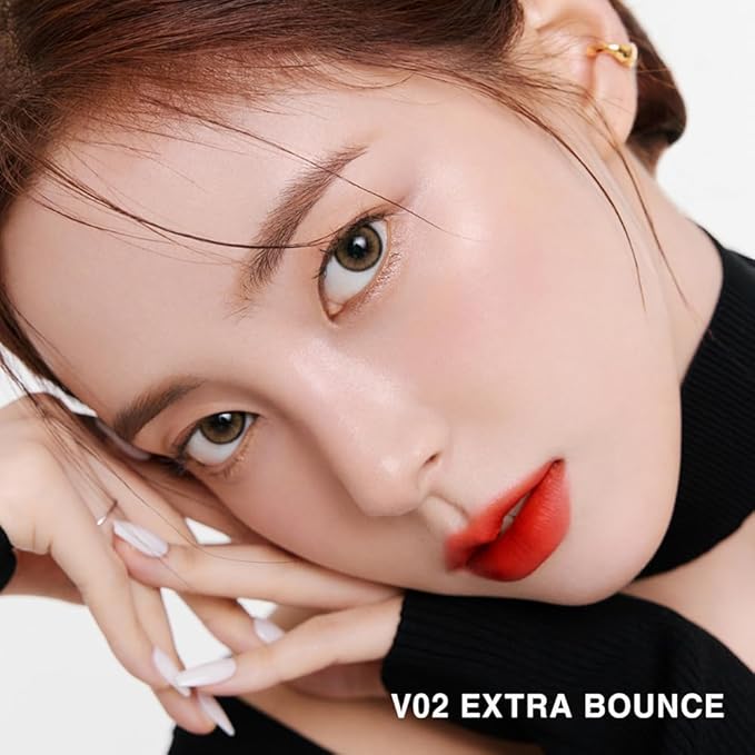 BBIA Last Velvet Tint - Soft & Creamy Matte Finish Lip Stain, Blur Effect with Velvety Texture, Long-Lasting, High Pigment, Lightweight, Non-Drying, Vegan, Korean Lip Makeup (V02 EXTRA BOUNCE)