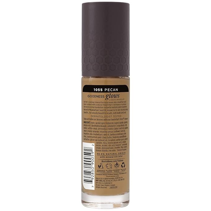 Burt's Bees Goodness Glows Liquid Makeup, Pecan -