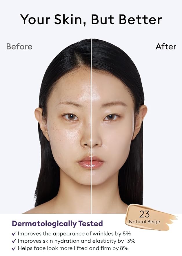 MISSHA M PERFECT COVER SERUM BB CREAM No.23 Natural Beige-Light/Medium with Cool/Neutral Undertone, Skin Tint, Tinted Moisturizer, Skin Care Foundation Makeup,Superfood Complex,Glass Skin, 1.18 Fl oz