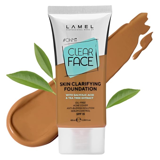 Lamel- Oh my Clear Face Foundation- SPF15-407 Meiduim 40ml
