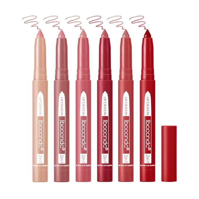 ibcccndc 6PCS Lip Liner and Lipstick