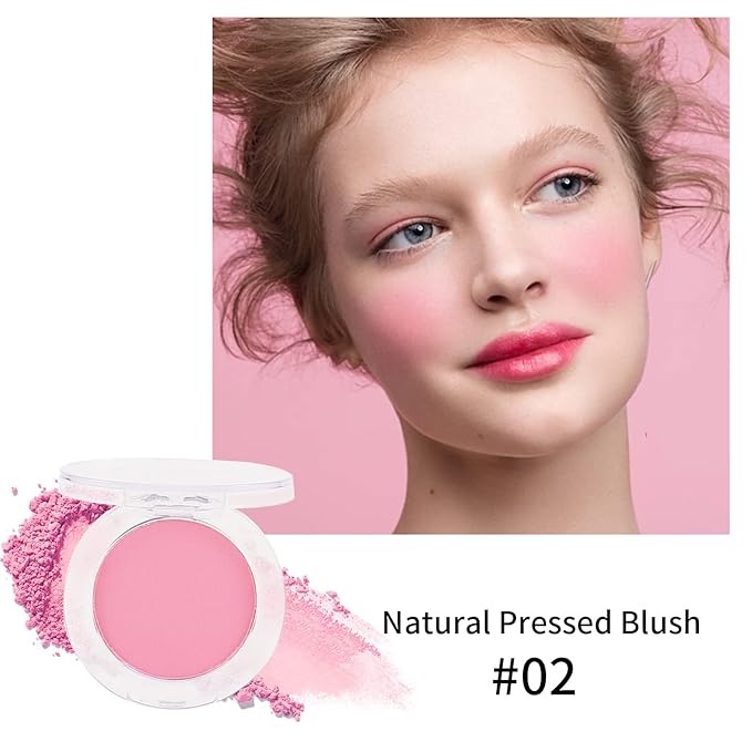 Boobeen Single Color Blush Face Blush Palette Matte Lightweight (#02)
