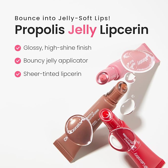 CNP Propolis Jelly Tinted Lipcerin - Grapefruit Candy, Hydrating Lip Gloss with Manuka Honey & Hyaluronic Acid, Gifts for Women, Korean Skin Care, 0.3 fl.oz.