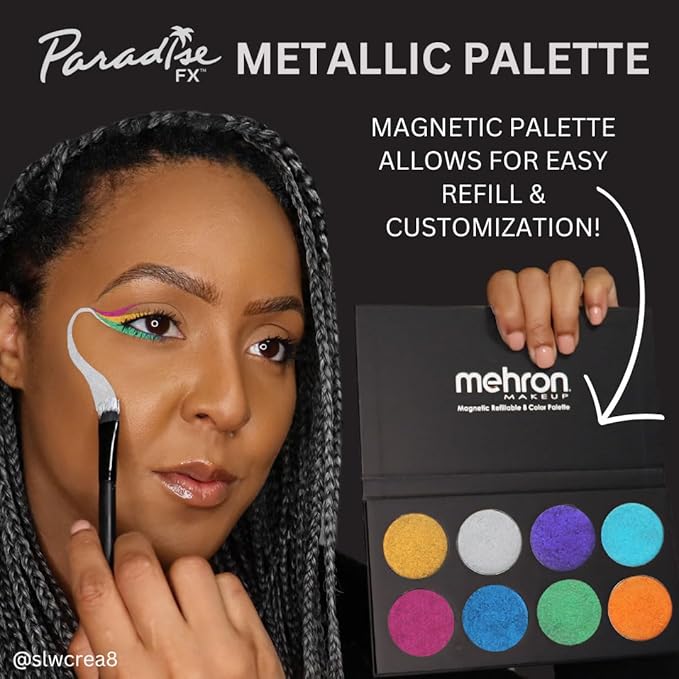Mehron Makeup Paradise Makeup AQ 8 Color Metallic
