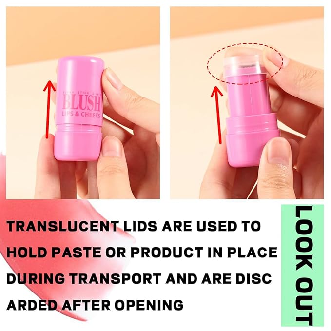 4 Pcs Milk Jelly Blush Stick,Buildable Watercolor Finish Free.（4 Color）