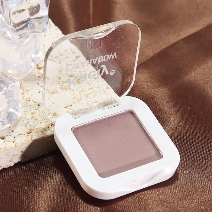 Kaely Taupe Single Eyeshadow Makeup, Neutral Powde Eye Shadow for Older Women, Lavender Plum Mauve Matte Eyeshadow Palette Pigmented Waterproof, sombras para ojos, Lightweight Blendable, 05