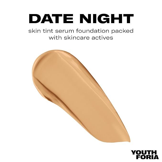 Youthforia Date Night Skin Tint Serum Foundation, Light-Medium Warm Undertones