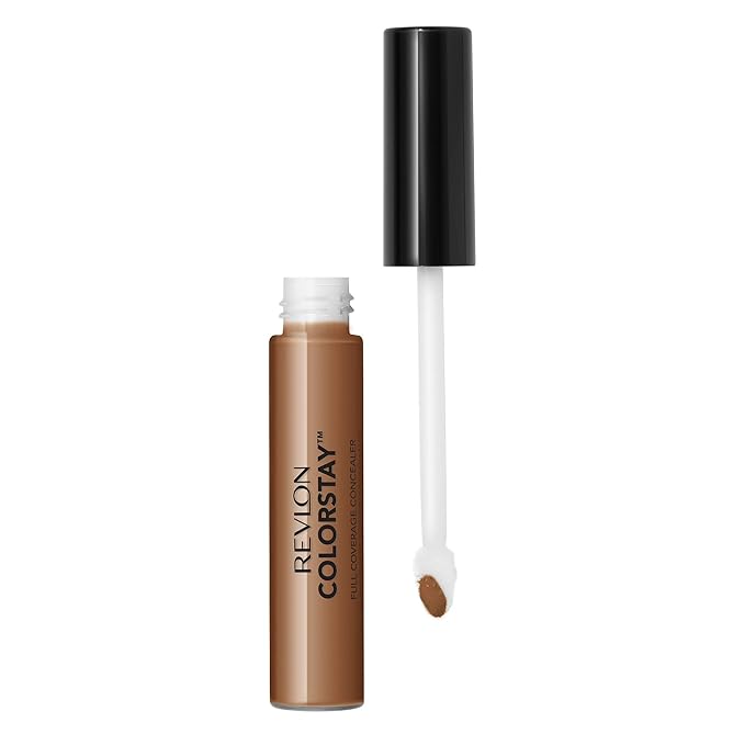 Revlon ColorStay Concealer, Longwearing Full Coverage Color Correcting Makeup, 075 Hazelnut, 0.21 oz