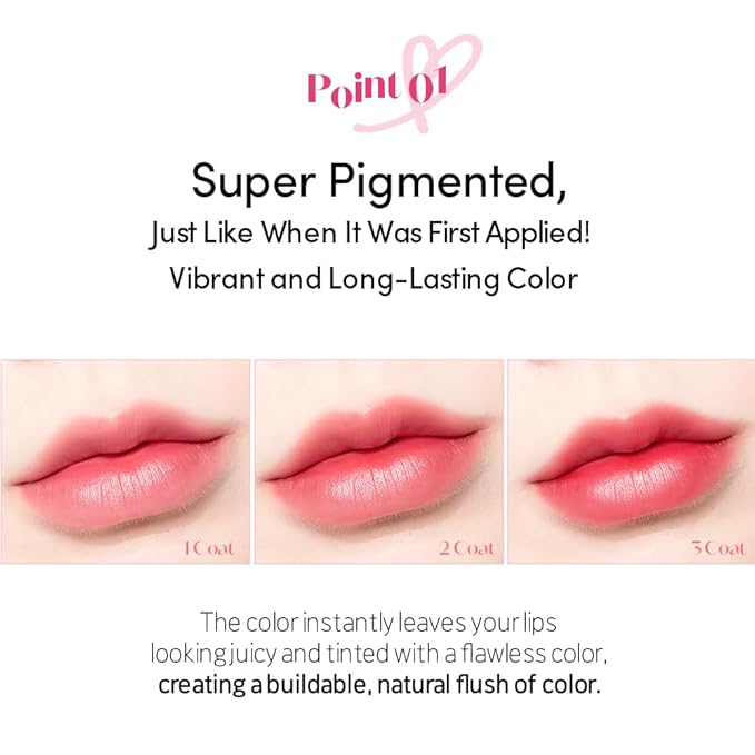 ETUDE Dear Darling Marker Tint #1 Raspberry Pop (5g) | Hydrating & Long Lasting Lip Stain | High Pigmented Lip Maker with Easy Drawing Tip | Korean Daily Lip Tint, Korean Makeup, Kbeauty