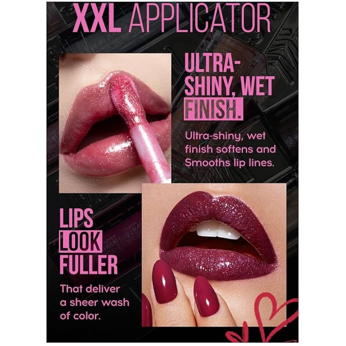 3 PCS Glitter Lip Gloss Set, Hydrating Nourishing Sparkling Plumping Lip Oil, Long Lasting Glossy Lip Balm Lip Care, Transparent Moisturizing No-Sticky Lip Gloss