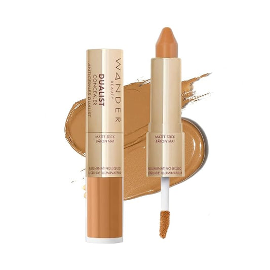 Wander Beauty Dualist Matte and Illuminating Concealer Makeup 0.28 fl oz