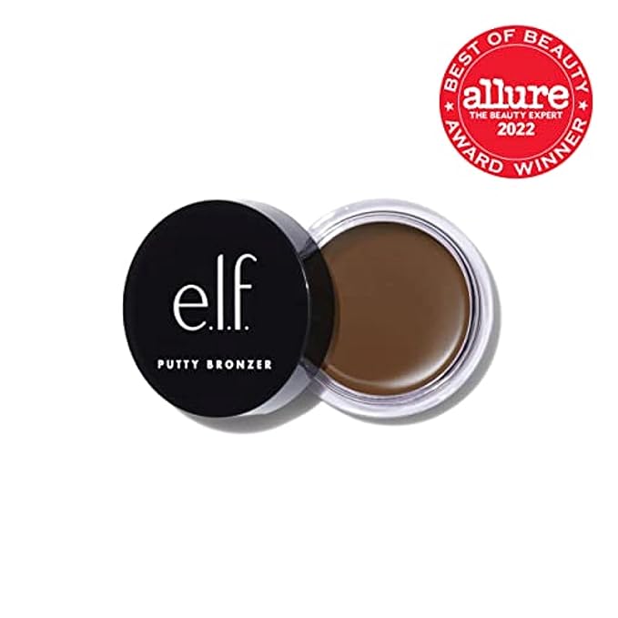 e.l.f. Putty Bronzer, Creamy & Highly Pigmented Formula, Sun Kissed, 0.35 Oz