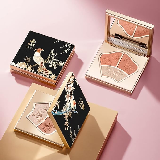 CATKIN Powder Blush Pink Nude Eyeshadow Palette Cheek