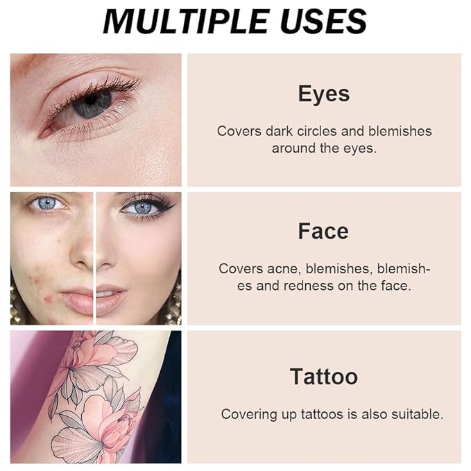 Kaely Pot Concealer Full Coverage Set,under Eye Brightener ojeras 03