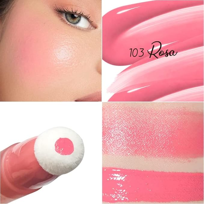 Mysense Liquid Blush Makeup Wand, Soft Cream Blush Pink, 0.34fl.oz