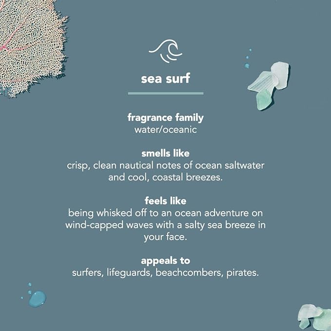 Method Men Face Wash; Sea + Surf; 6 Ounces; 3 pack