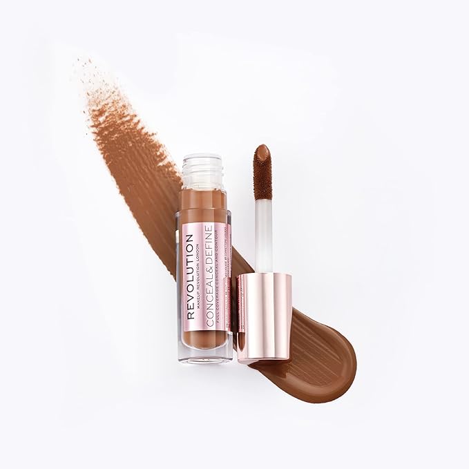 Makeup Revolution Conceal & Define Concealer, Full Coverage 4ml