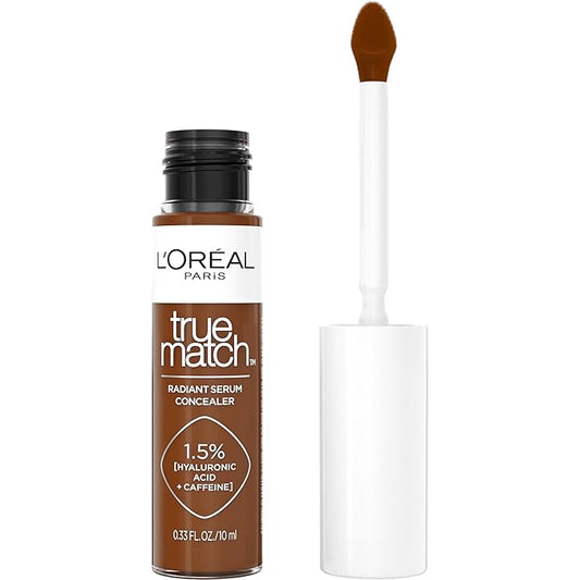 L’Oréal Paris True Match Radiant Serum Concealer, Brightening Caffeine, W10.5, 0.33 Oz