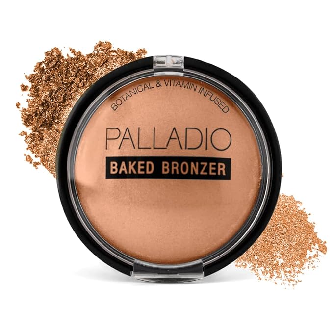 Palladio Baked Bronzer, Highly Pigmented and Easy to